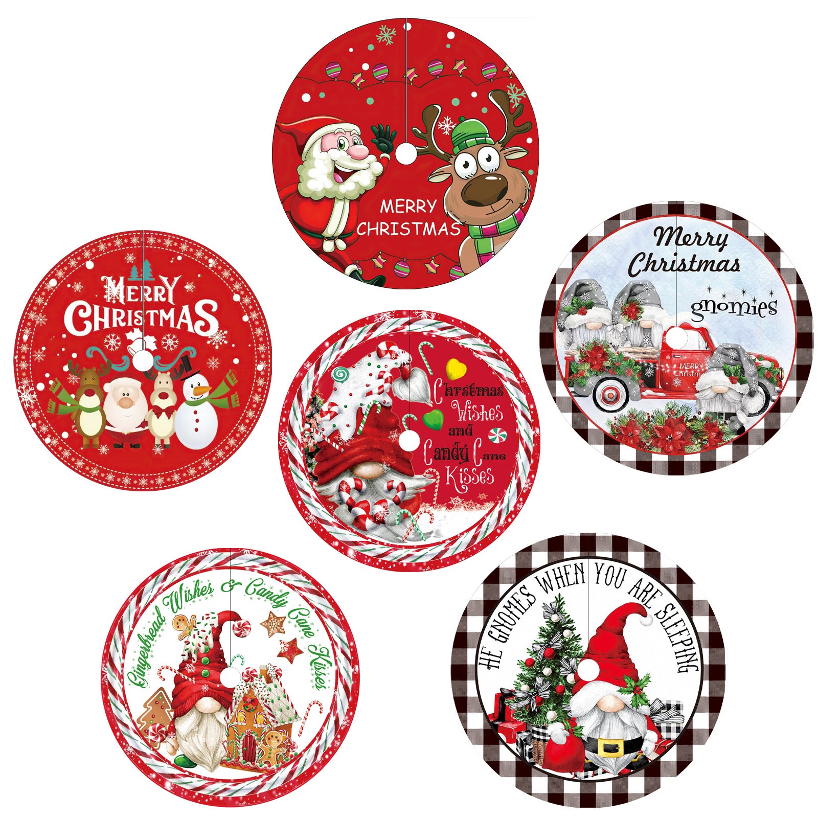Wholesale 120CM Christmas Tree Skirt Forester Tree Bottom Dress